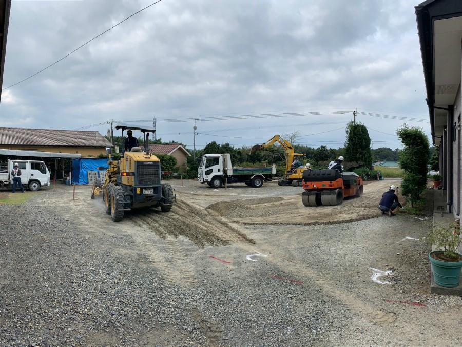 20191021駐車場舗装 1